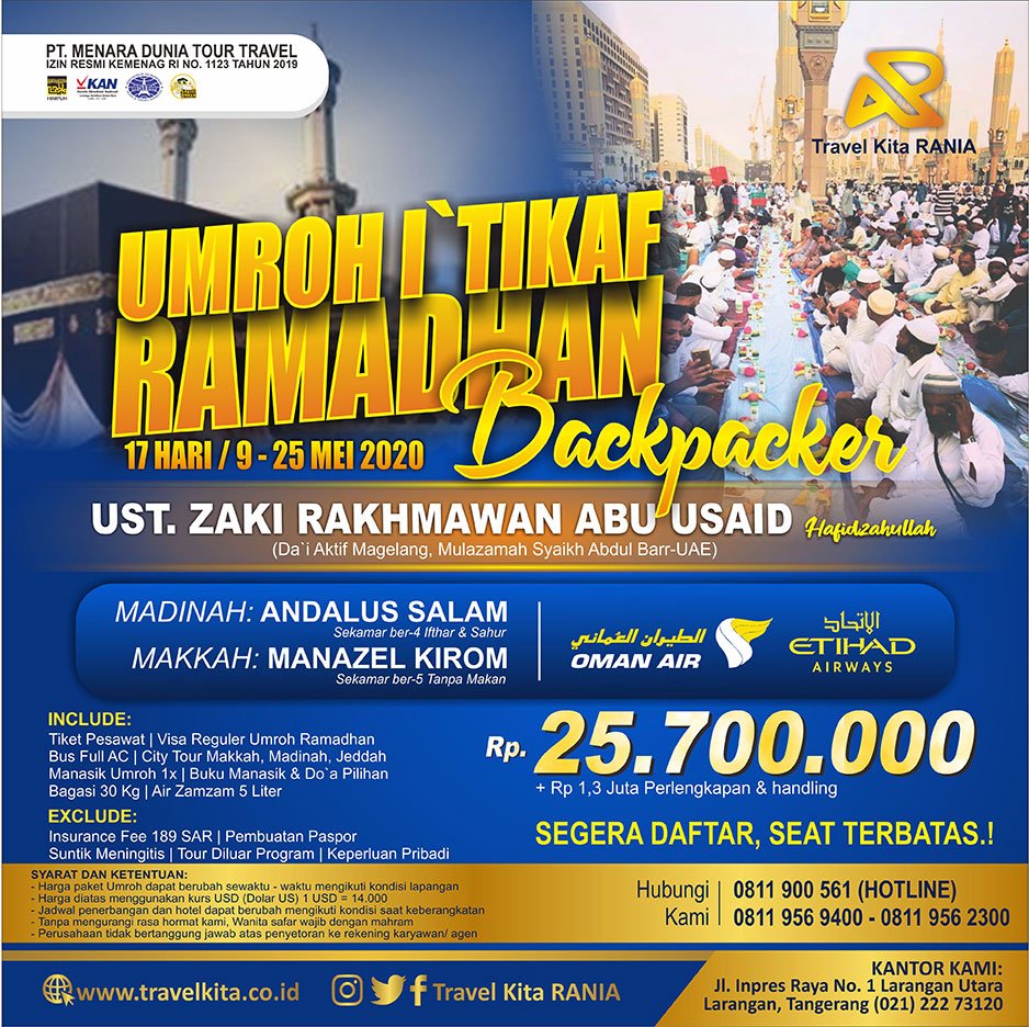 UMROH ITIKAF BACKPACKER