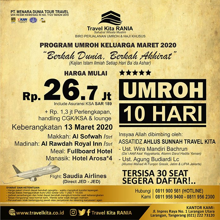 Umroh Maret 2020