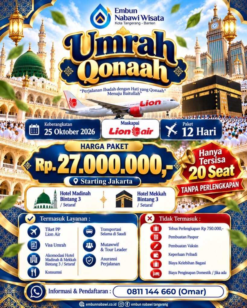 UMRAH QONAAH 12 HariLion Airlines