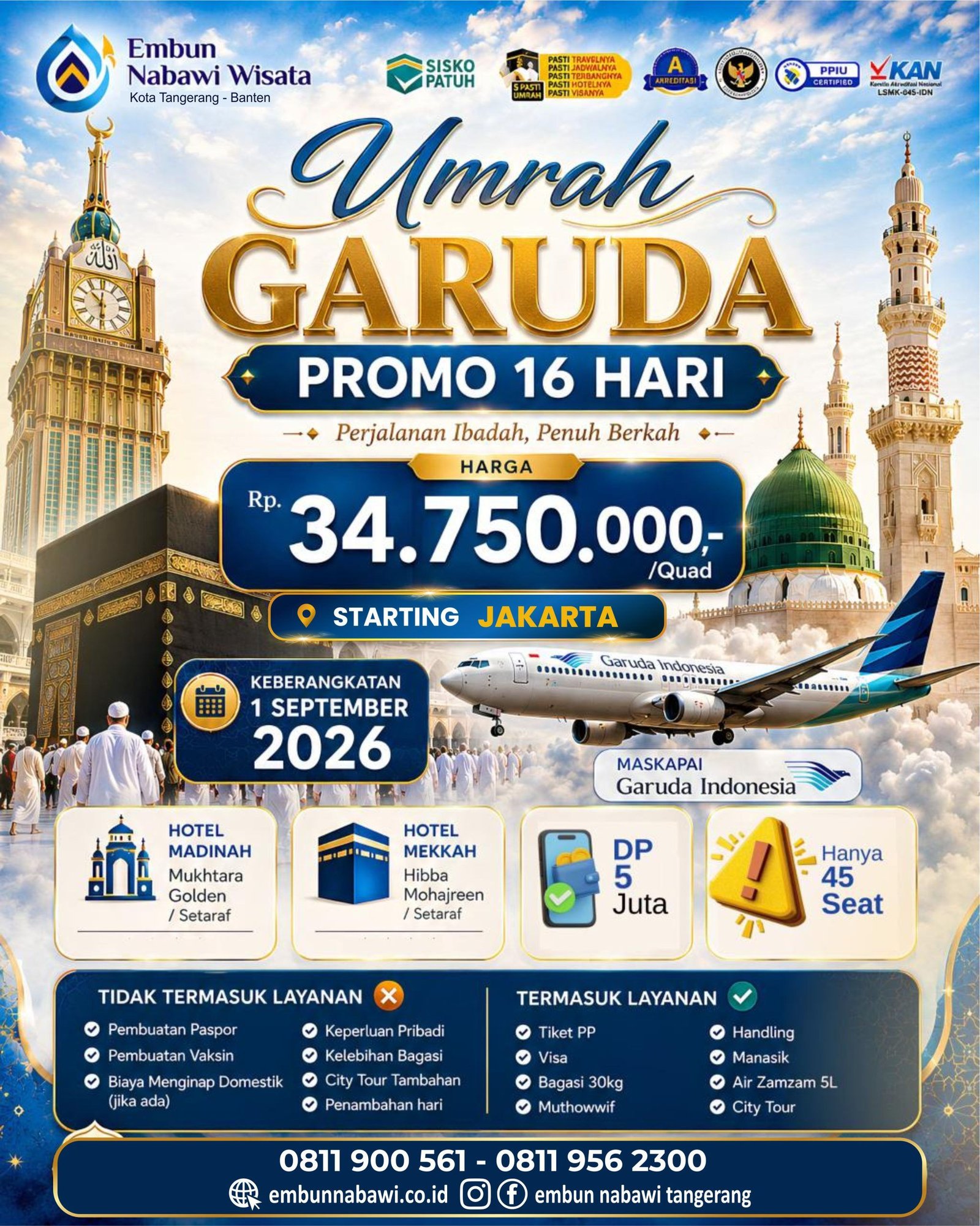UMROH GARUDA SEPTEMBER 16 HARI