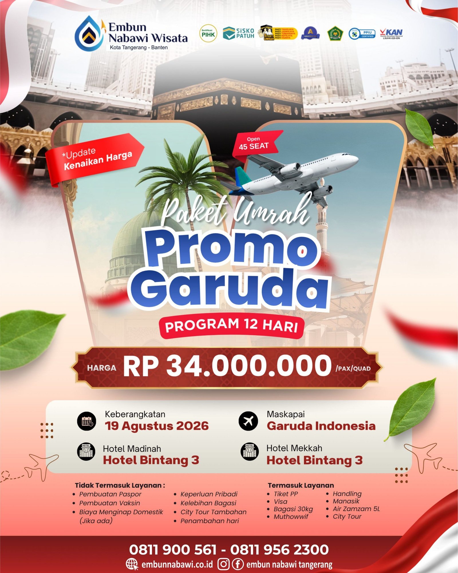 PAKET UMROH PROMO 12 HARI GARUDA