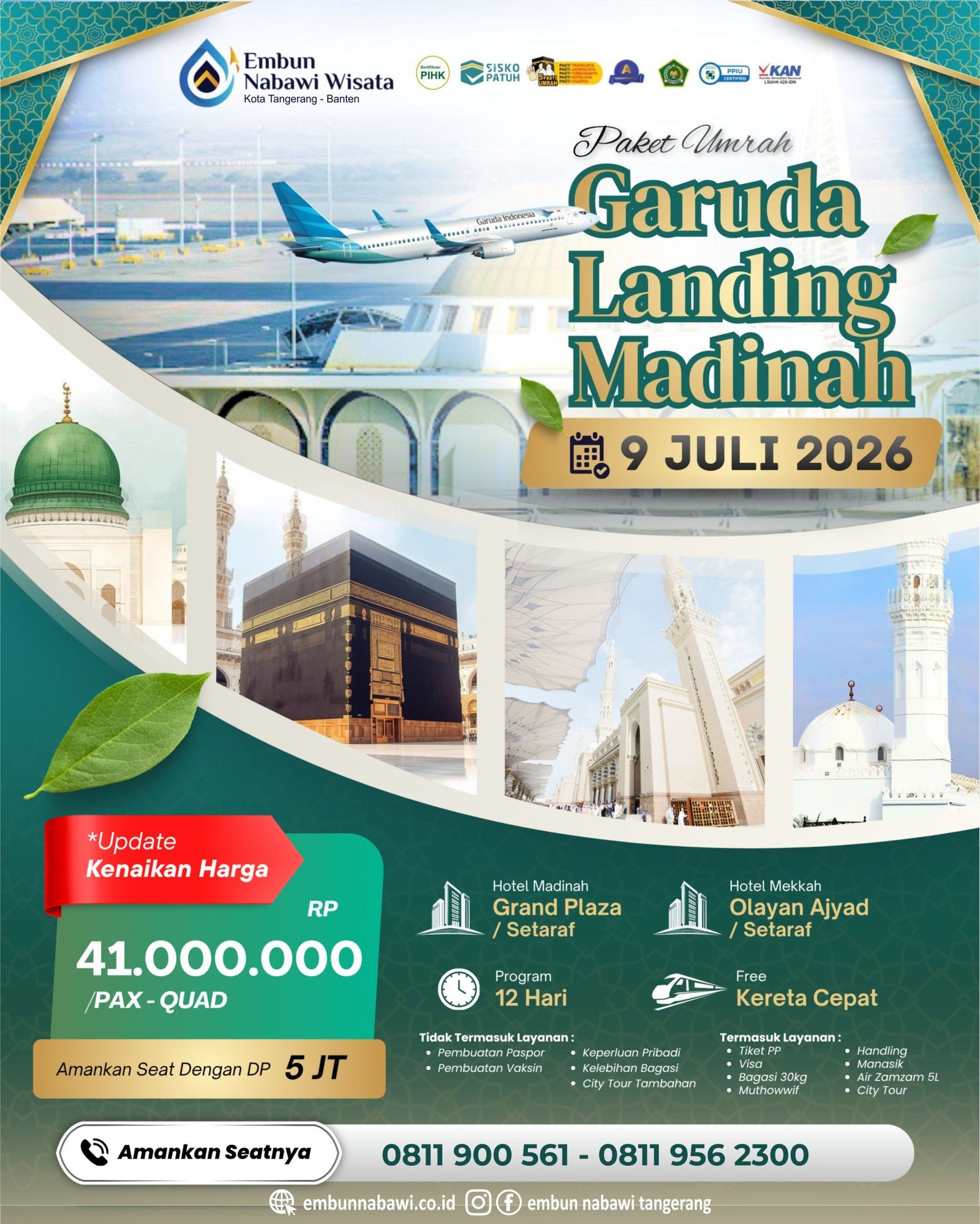 UMROH GARUDA 12 HARI LANDING MADINAH