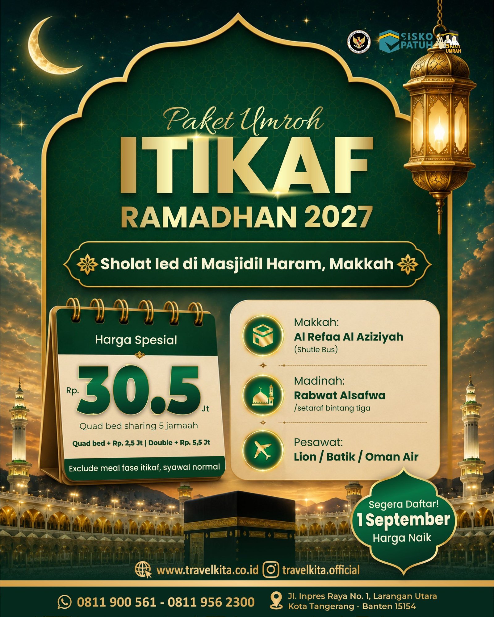 UMROH ITIKAF RAMADHAN 2027